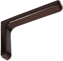 Γωνία Ραφιού από Πλαστικό σε Καφέ Χρώμα 18x120mm 01-2002