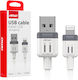AMiO USB-A to Lightning Cable Λευκό 1m 03907