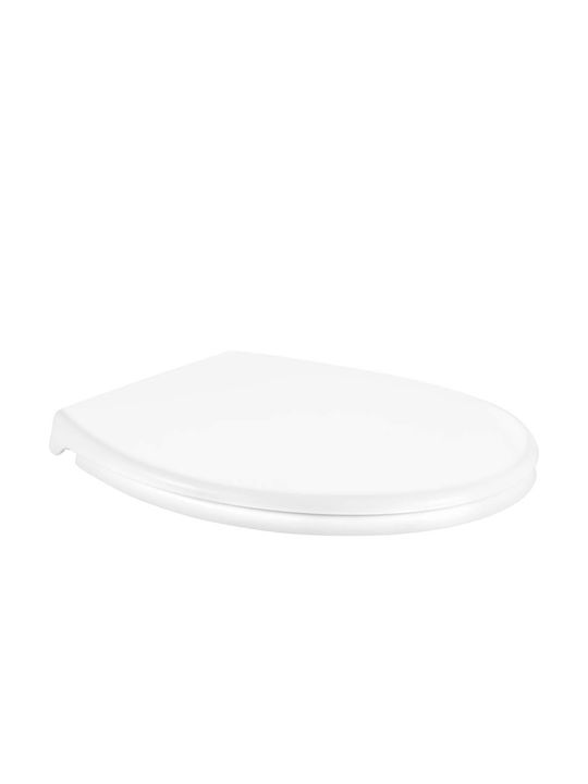 Fala Plastic Soft Close Toilet Seat White 37.1cm