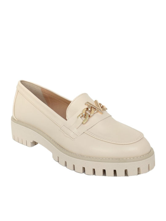 Γυναικεία Loafers σε Μπεζ Χρώμα