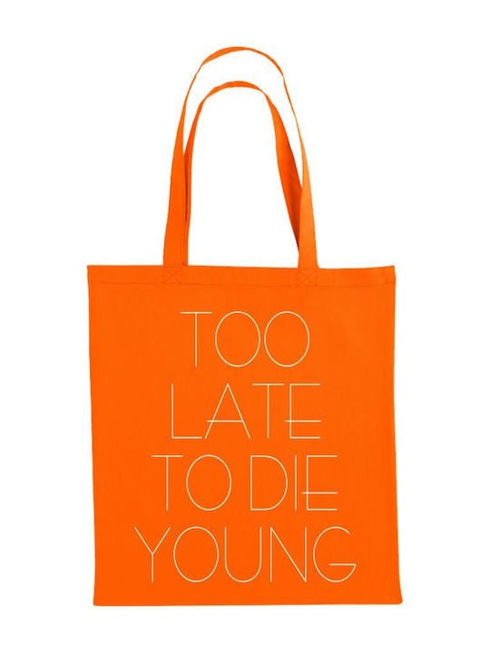 TKT Cotton Shopping Bag in Orange color