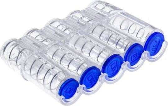 Plastic Portable Coin Holder with 5 Number of Spit Eurocash