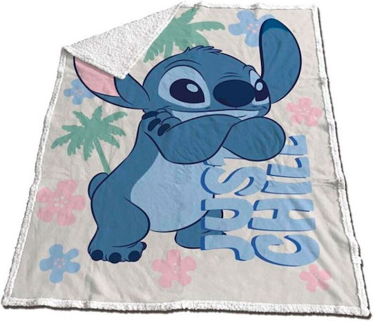 Disney Blanket Stitch Coral 130x170cm