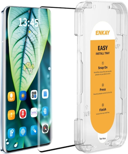 Enkay Easy Install Full Tempered Glass Honor 200 Pro Black