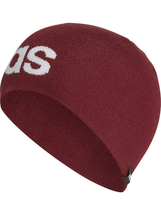 Daily Beanie Unisex Beanie Gestrickt in Burgundisch Farbe