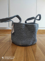 Fidelio Καλάθι Αποθήκευσης Υφασμάτινο Γκρι 25x15cm Fidelio Καλάθι Αποθήκευσης Υφασμάτινο Γκρι 25x15cm