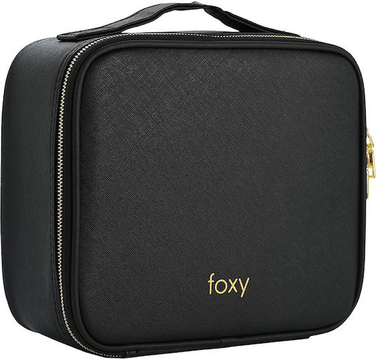 Foxy Cosmetic Case Black H11.5xW26xD23cm