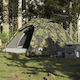 vidaXL Σκηνή Camping Igloo Πράσινη για 3 Άτομα ...