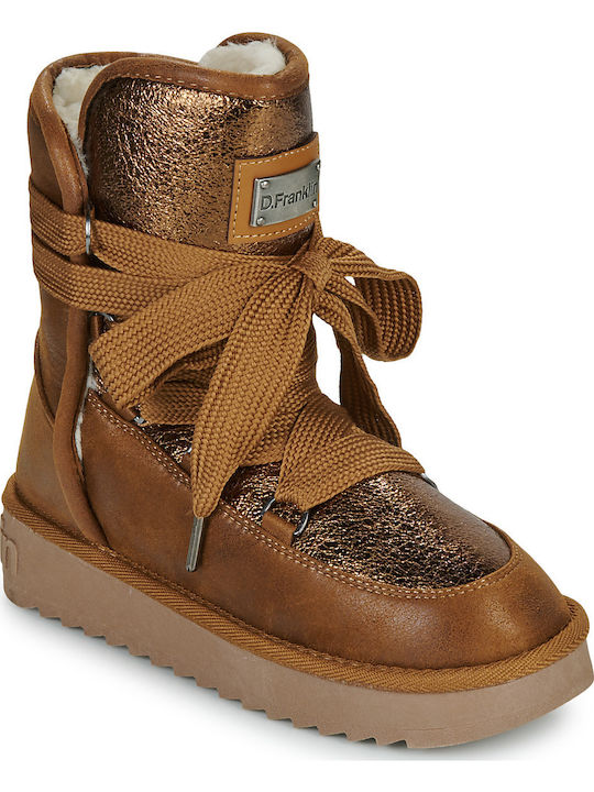 D.Franklin Nordic Damen Knöchelstiefel Braun