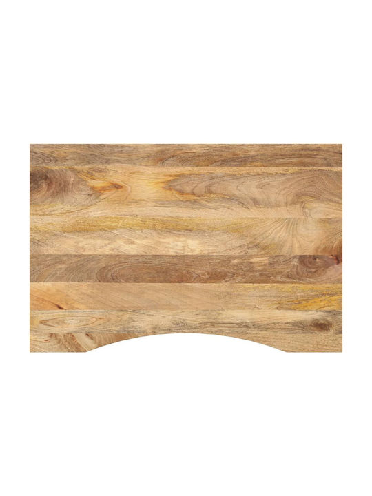vidaXL Rectangular Office Desk Surface made of Solid Wood Mango 90x50x2.5cm 370193 1pcs