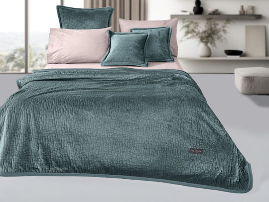 Guy Laroche Bolzano Super Double Blanket Set 220x240cm Emerald