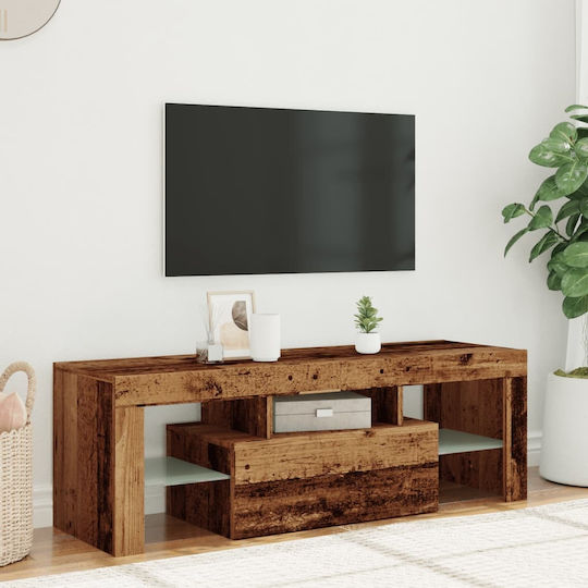 TV Stand with LED Lighting Brown M120xD40xH40cm