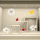 Easter Window Daisies Butterfly Ladybug 110x100cm