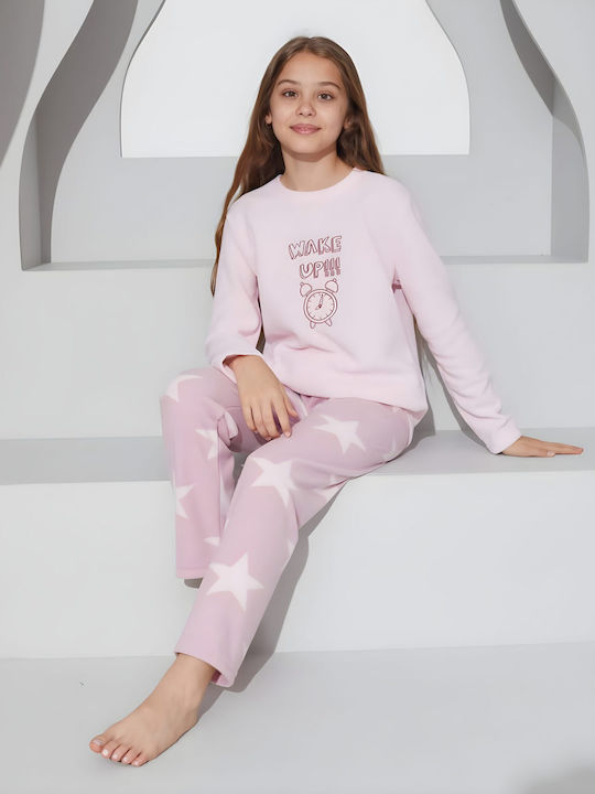 Sexen Kids Pyjamas Winter Fleece Pink