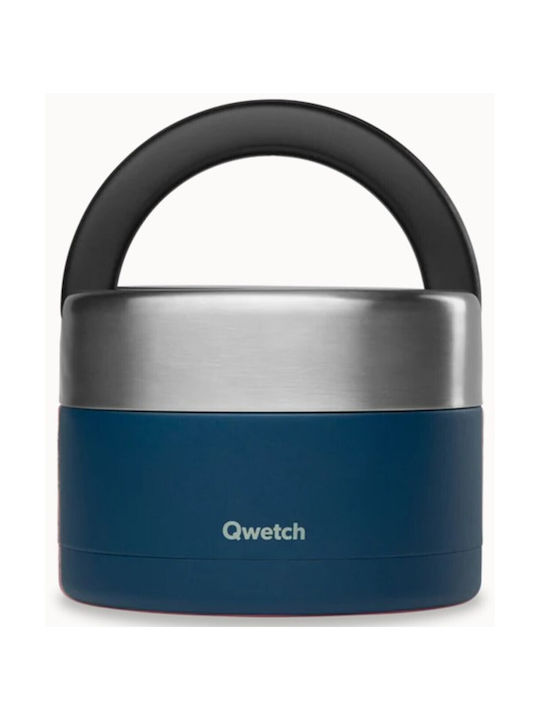 Qwetch Кутия за обяд Термос Inox Син 650мл 1бр