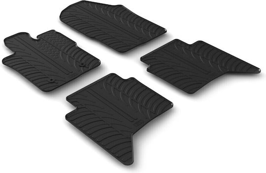 Lampa Set of Front and Rear Mats 4pcs Tray Type for Ford Ranger / Raptor 2022+ Black