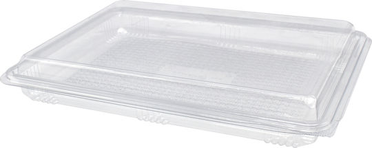 Disposable Plastic PET Tableware 1000ml Transparent 100pcs