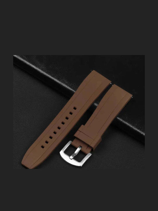 Gummi-Armband Braun 22mm