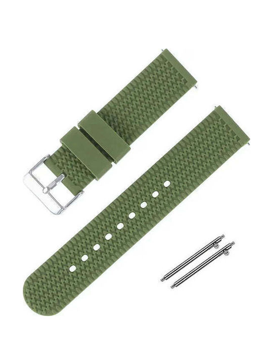 Gummi-Armband Grün 22mm