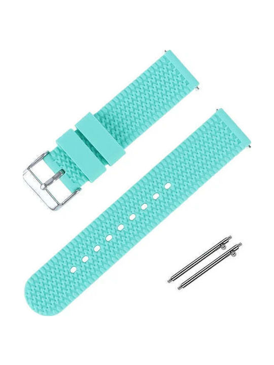 Gummi-Armband Hellblau 22mm