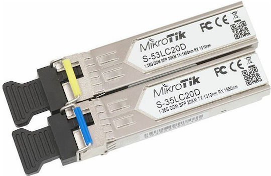 Mikrotik Tranceiver Two Sfp 1.25g Module Kit 20km Single Mode S-53lc20d