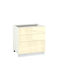 Επιδαπέδιο Ντουλάπι Ivory 80x60x82εκ.