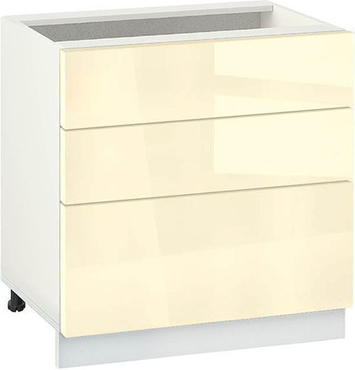 Επιδαπέδιο Ντουλάπι Ivory 80x60x82εκ.