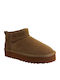 Suede Women's Ankle Boots Camel
