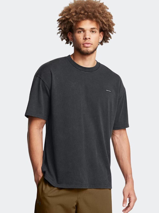 Under Armour Ua Heavyweight T-shirt Μαυρο