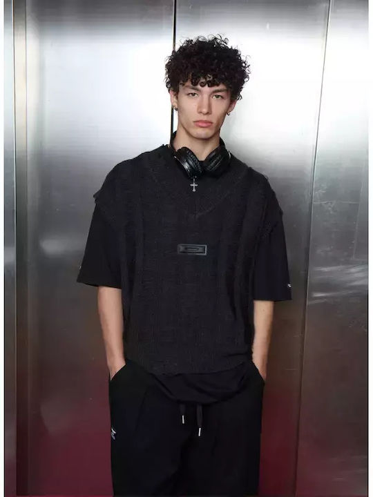 Ärmellos Jacke Grey-black