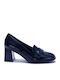 Pumps mit Chunky mittelhohem Absatz Schwarz