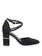 Pumps mit Riemchen & hoher Absatz Schwarz