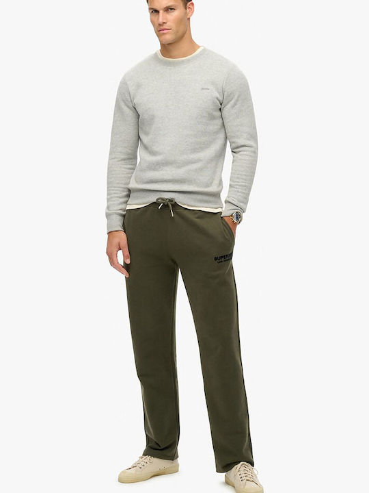 Sweatpants without Elastic Army Khaki