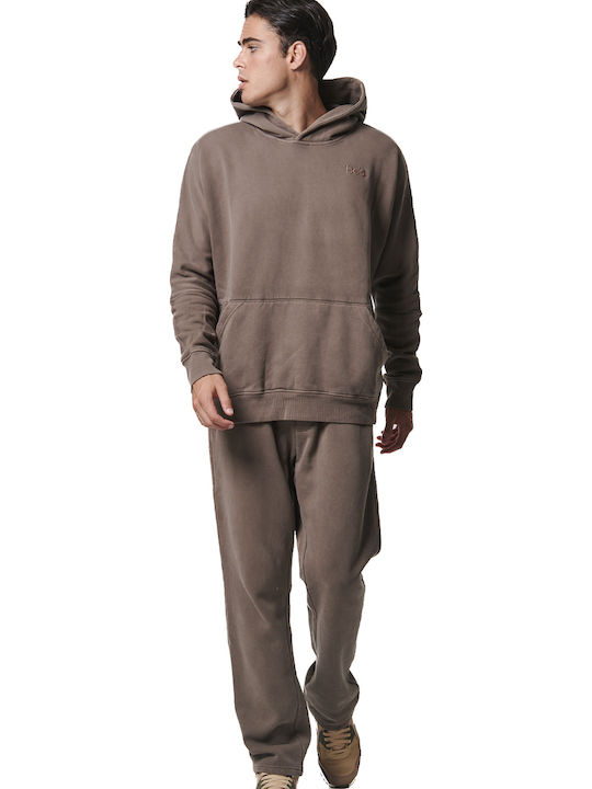 Sweatpants without Elastic Faded Effect