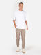 Pantaloni cu Croială Slim Beige