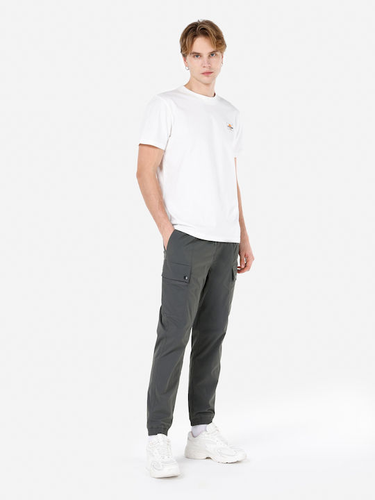 Hose in Schlanker Passform khaki