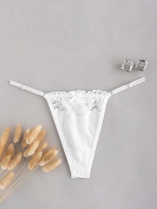 Decoro Γυναικείο String Άσπρο