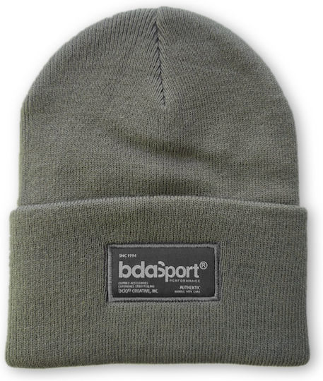 Beanie Ανδρικός Σκούφος Πλεκτός σε Χακί χρώμα