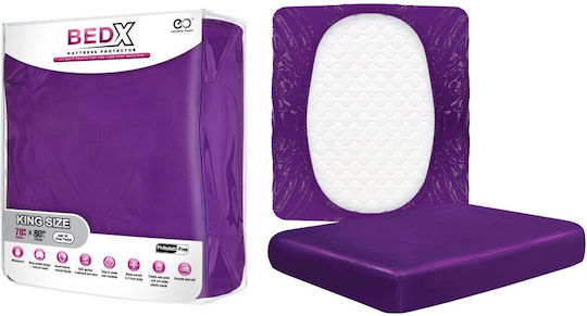 Bed X Mattress Protector King Size Purple