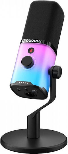 Maono PD100X Δυναμικό Μικρόφωνο XLR / USB Επιτραπέζιο RGB