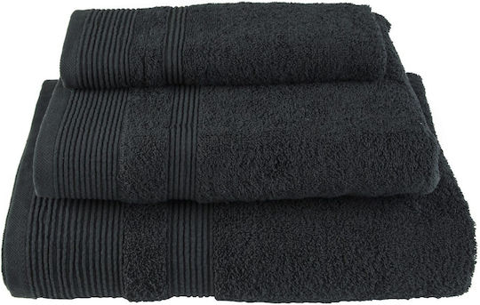 Sidirela Handtuch E-903 30x50cm Schwarz Gewicht 600gr/m²