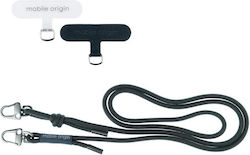 Mobile Origin Lanyard Seil Spinner 6 mm Verstellbar 82-163cm Schwarz