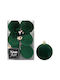 Hanging Ball Ornament Ornament Green 4cm Set 12pcs