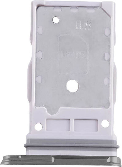 Clappio SIM-Karten-Schublade Samsung Galaxy S24 Ultra Dual Nano SIM Lavendelgrau