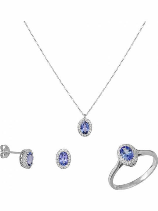 Jewelry Set from 18K White Gold Jewelry Set from 18K White Gold