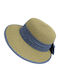 Frauen Rattangeflecht Hut Beige