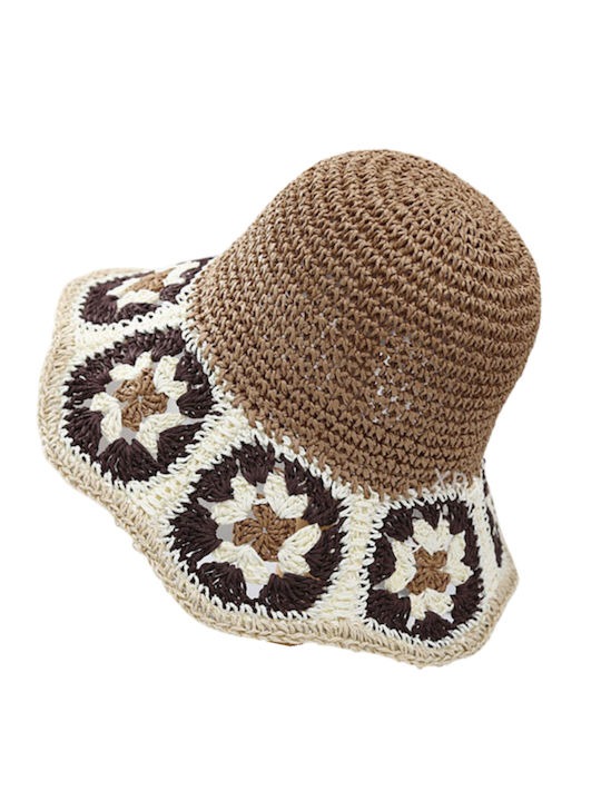 Knitted Women's Hat Brown