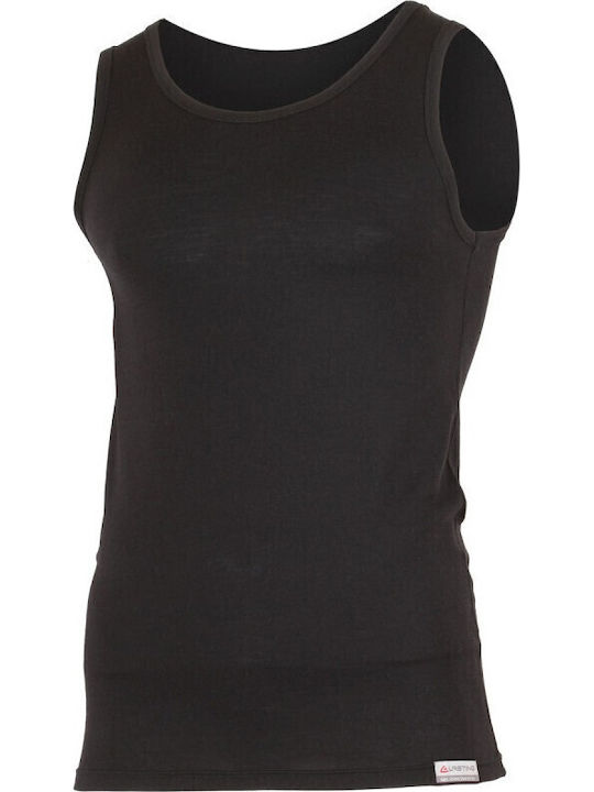 Lasting Merino Bluza termica pentru barbati fara maneci Negru