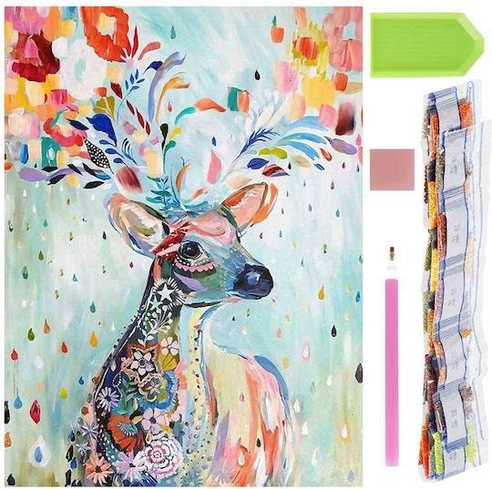 5d Diamond Embroidery Set 30x40cm Deer Design