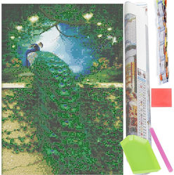 5d Diamond Embroidery Set 30x40cm Peacock Design